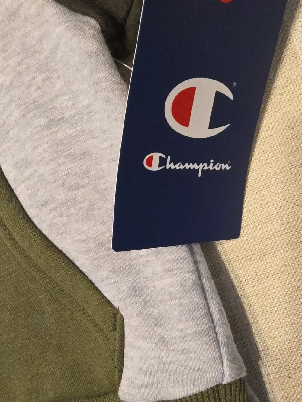 Champion Toddler Colorblock Hoodie Set - Gray/Olive/Red